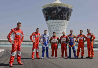 car If the 2011 V8 Supercars Champion in this group of men?