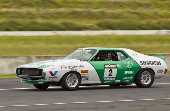 thumb Jim Richards in his first test of the Javelin he hopes will take him to the Touring Car Masters crown