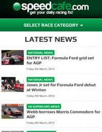 thumb The new Speedcafe.com mobile site