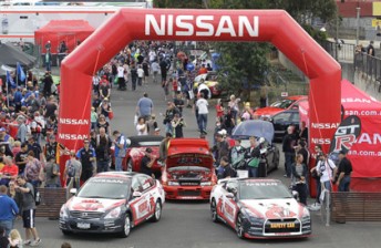 thumb A Nissan display at Sandown's V8 Supercars test earlier this year