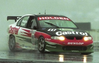 car Larry Perkins and Russell Ingall on their way to victory at the Sandown 500 in 1999