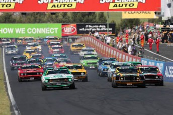 thumb The Touring Car Masters field blasts towards Hell Corner