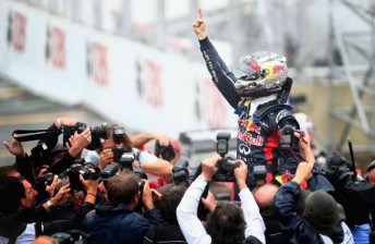 thumb Sebastian Vettel locked up his third consecutive title at Interlagos