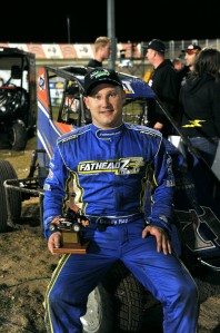 . Davey Ray with the Mike Figliomeni inspired trophy