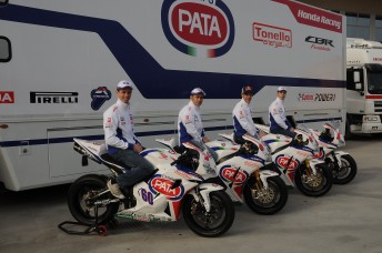 The new Pata Honda team was finally unveiled at Verona