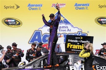 Hamlin celebrates at Talladega
