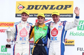 Colin Turkington with Sam Tordoff and Jason Plato