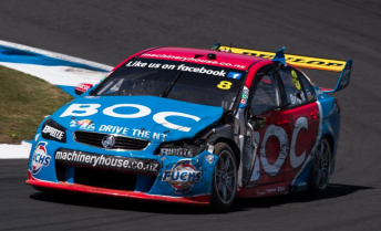 Jason Bright making his way back to the pits