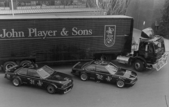 The JPS team's Group C and Group A 635 CSis ahead of Bathurst 1984