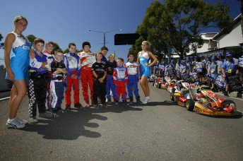 thumb A handful of young karting stars got a special preview of the Sydney Olympic Park circuit ahead of next month's Sydney Telstra 500