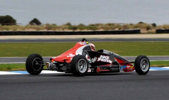 thumb Nick Percat in his Formula Ford at the Phillip Island round last year