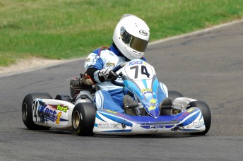 thumb Trent Grubel in action behind the wheel of his Kosmic Kart. Pic: photowagon.com.au