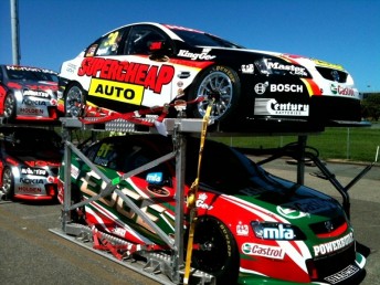 pmm The Paul Morris Motorsport Commodore VEs of Russell Ingall and Greg Murphy (although Murph won't compete at Abu Dhabi due to a date clash)