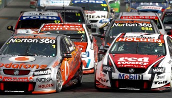 thumb The V8 Supercars will be the lead act at the Armor All Gold Coast 600, including international drivers
