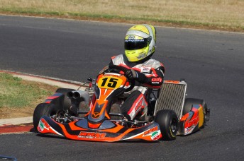 thumb Matthew Wall will be making his debut in a BRM kart at the final round in Melbourne. Pic: Kartx.com.au