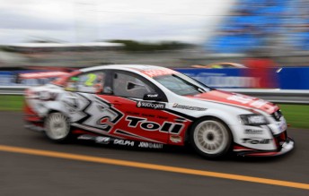 thumb Garth Tander at the Sucrogen Townsville 400 yesterday