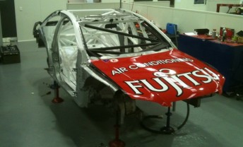 thumb The newest Fujitsu Racing GRM Commodore, earmarked for Lee Holdsworth, will debut at the L&H 500 at Phillip Island