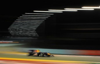 thumb Red Bull Racing's Mark Webber at the Singapore Grand Prix circuit