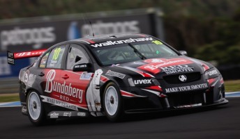 thumb Nick Percat drove the #10 Bundaberg Red Racing Commodore VE at Phillip Island with regular driver Andrew Thompson
