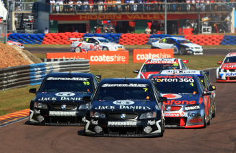 thumb The tyre wall (background of image) will be replaced by a concrete wall in time for next year's V8 event