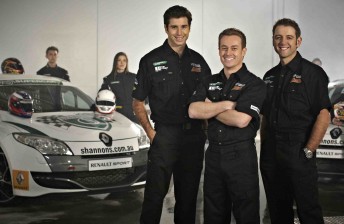 thumb Rick Kelly, Grant Denyer and Todd Kelly with the contestants for their V8 reality TV show
