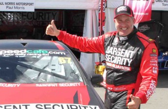 thumb Paul Morris in his new-look Sargents Security Commodore VE
