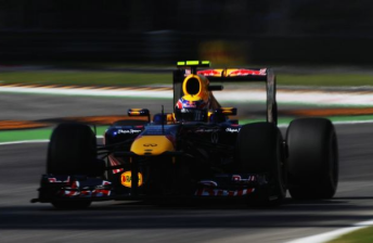 thumb Australian Mark Webber in his Red Bull Renault at Monza today
