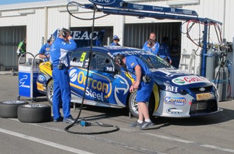thumb Mark Winterbottom in his new Ford Falcon FG