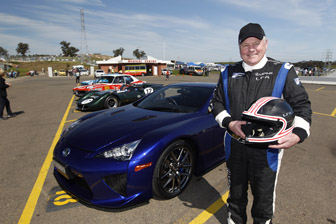 thumb Alan Jones with the Lexus LFA Supercar