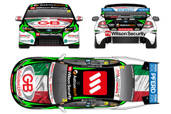thumb The revised bonnet and boot of the Wilson Security Racing Falcon for this weekend's Armor All Gold Coast 600