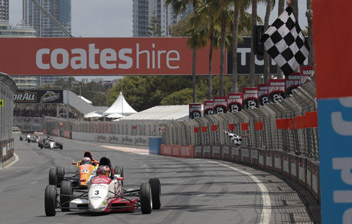 thumb Cameron Waters crosses the line to secure the 2011 Formula Ford title