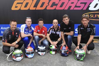 thumb BRDC members gathered in pitlane this morning to unveil their tribute to Dan Wheldon. Pictured from L to R: Andy priaulx, Richard Lyons, Darren Turner, Marino Franchitti, Oliver Gavin and Richard Westbrook