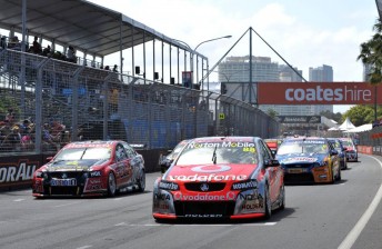 thumb The V8 Supercars field on the Gold Coast