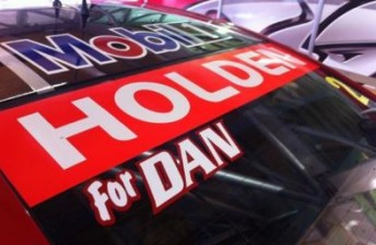 th The windscreen of the #2 HRT Commodore