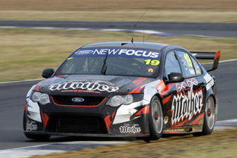 thumb Jonny Reid tested Jonathon Webb's Mother Energy Drinks Falcon at Queensland Raceway