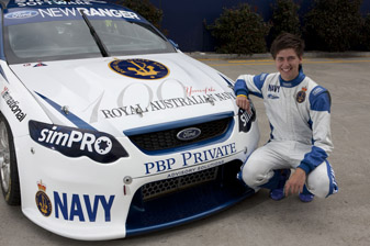 thumb Chaz Mostert with his #100 Team Navy FPR Falcon