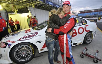 car Jason Richards with his wife Charlotte