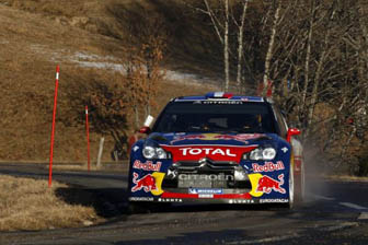 thumb Sebastien Loeb leads the Rallye Monte Carlo