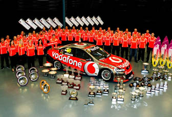 thumb The entire TeamVodafone squad with its impressive collection of 2011 hardware