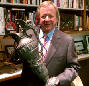 thumb Edsel B Ford II with the 1967 Le Mans Trophy that has been missing for 45 years