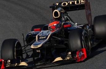 thumb Romain Grosjean continued the Lotus' impressive pace in Jerez testing