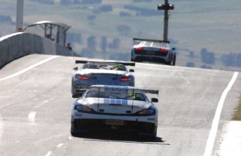 thumb The two Mercedes SLS entries enjoyed different fortunes in the opening hours
