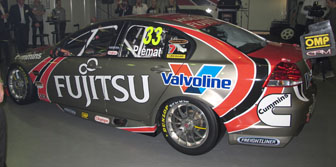 car A view of the rear quarter of the Fujitsu Commodore