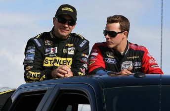 thumb Marcos Ambrose with 2011 Daytona 500 winner Trevor Bayne
