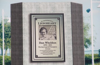 . The memorial celebrating Dan Wheldon's relationship with St. Petersburg
