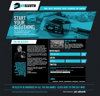 thumb A screen shot of the V8 Sleuth site