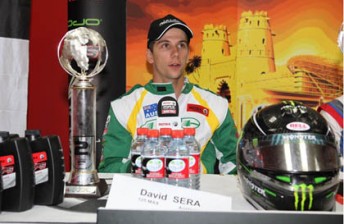 Sera David Sera at a press conference in Dubai