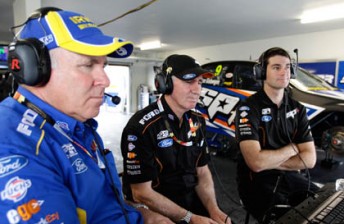 thumb Team owners Ross and Jim Stone with Shane van Gisbergen