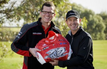 thumb Garth Tander with Australian cricket legend Ricky Ponting