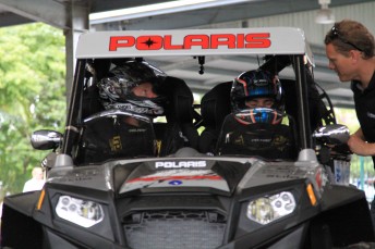 Slade Tim Slade rolled his Polaris in the side by side category
